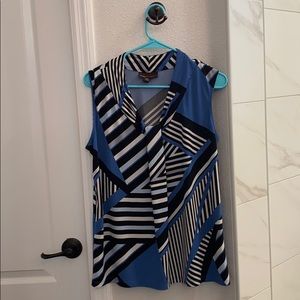 Large Dana Bachman blue top